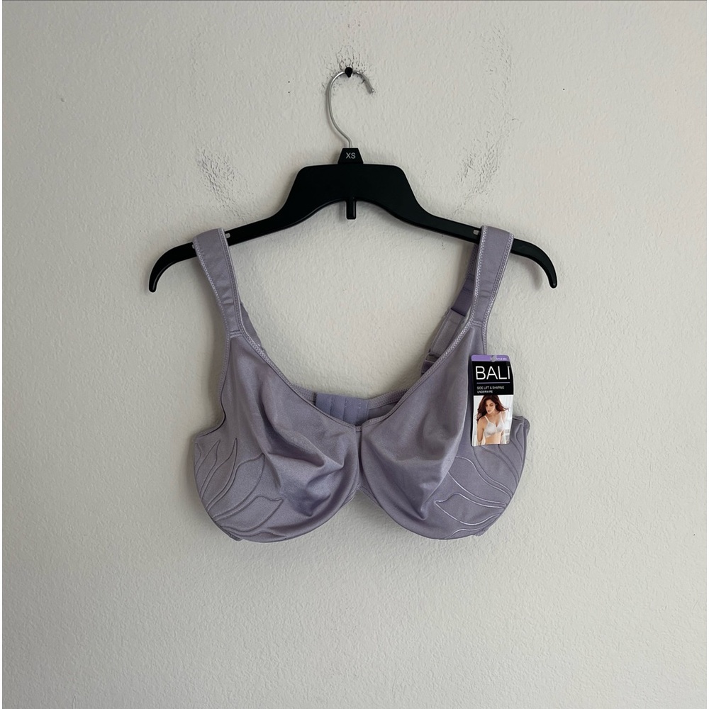 Bali Side Lift & Shaping Underwire Bra Women 42DD Purple